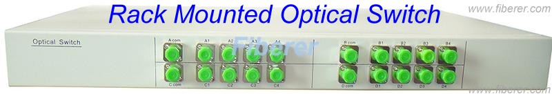 2x8 rack mount optical switch 